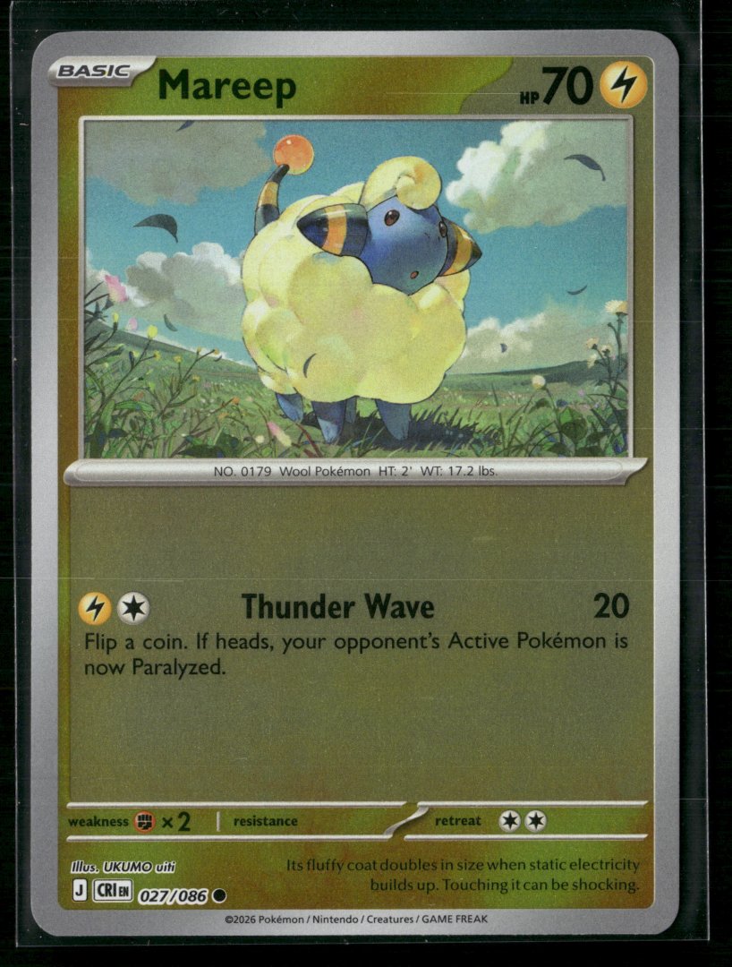 Mareep - ME04: Chaos Rising - pokemon - Common Reverse Holo