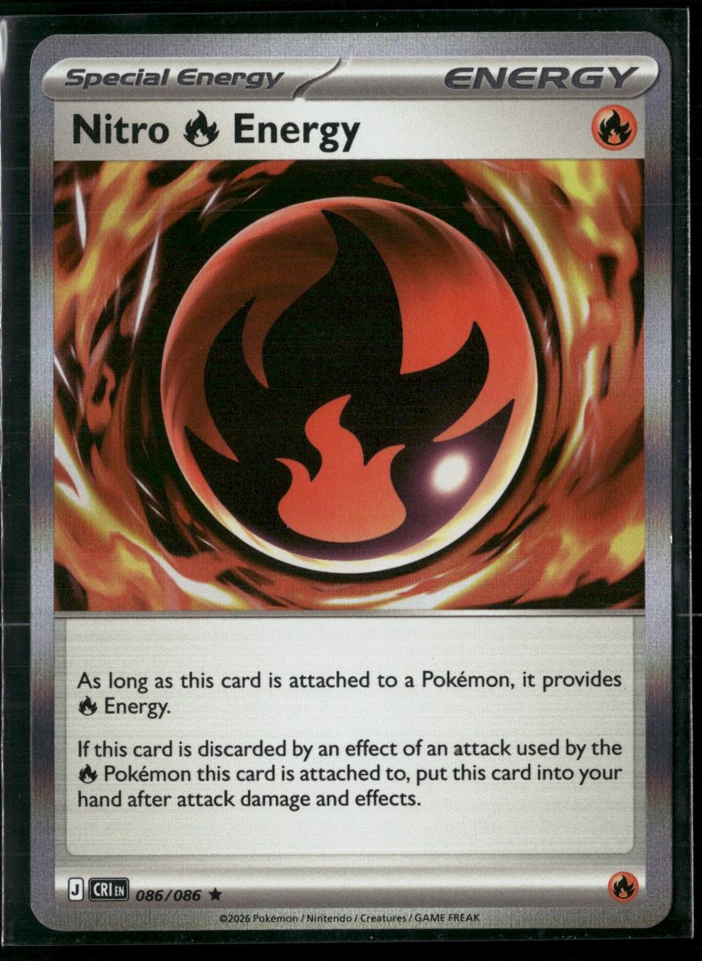 Nitro R Energy - ME04: Chaos Rising - Pokemon TCG - Rare Holo