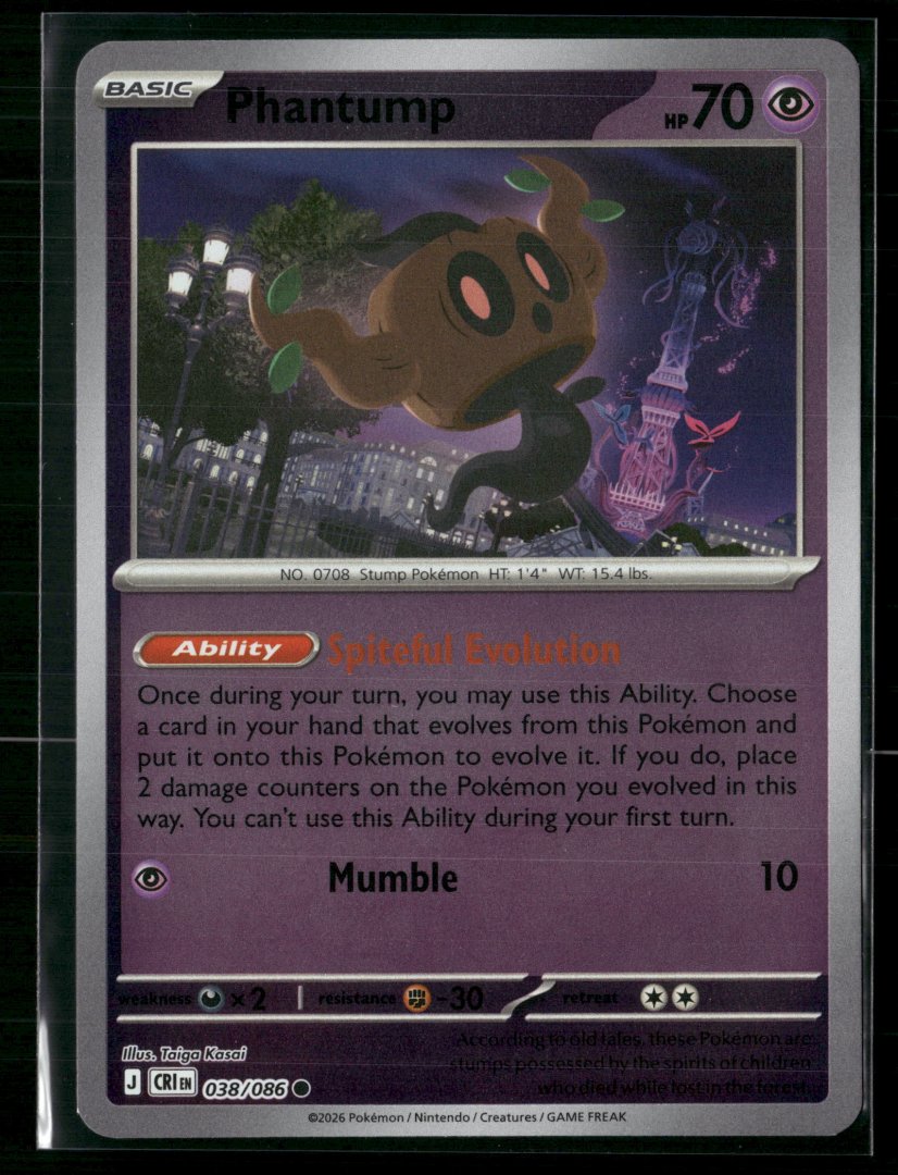 Phantump - ME04: Chaos Rising - pokemon - Common Reverse Holo