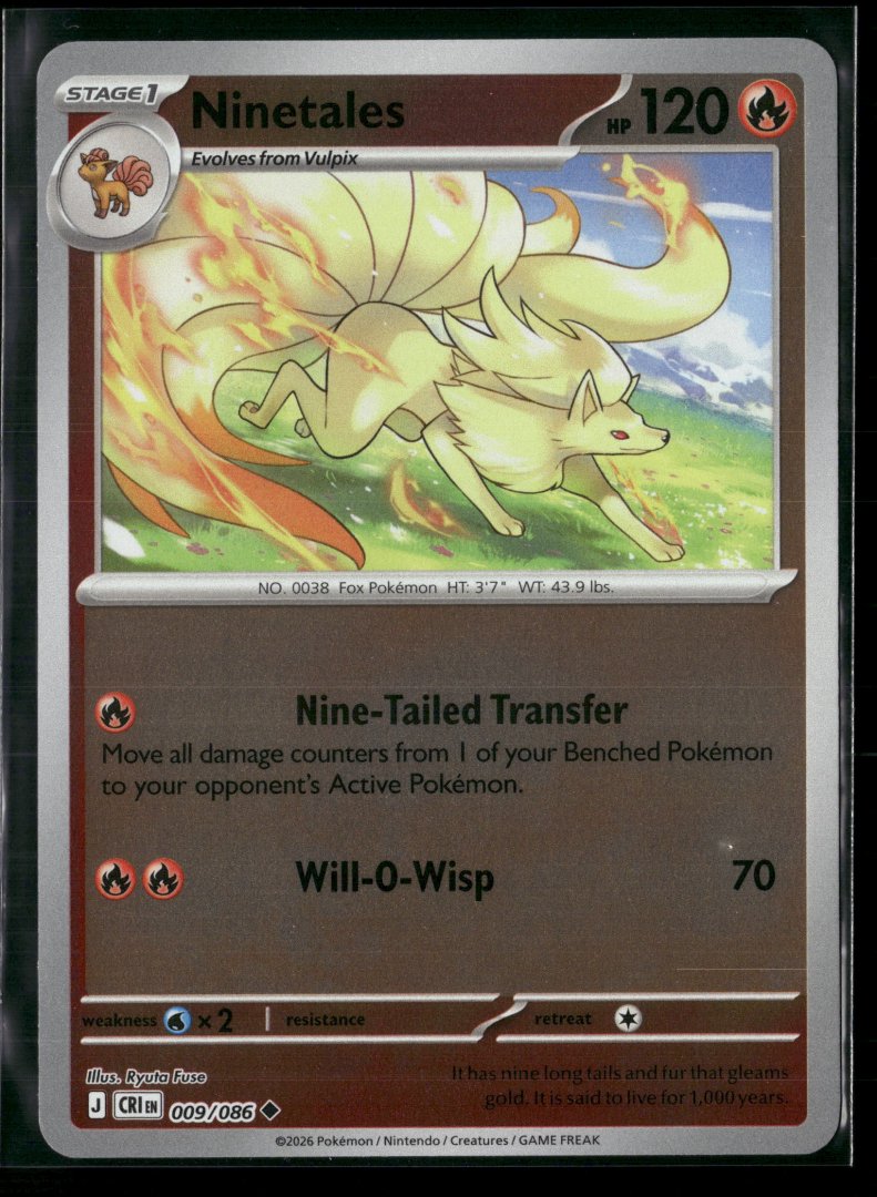 Ninetales - ME04: Chaos Rising - Pokemon TCG - Uncommon Reverse Holo