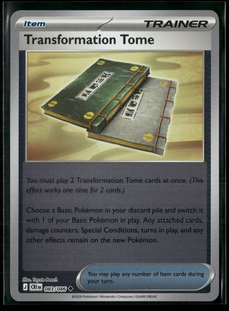Transformation Tome - ME04: Chaos Rising - Pokemon TCG - Uncommon Reverse Holo