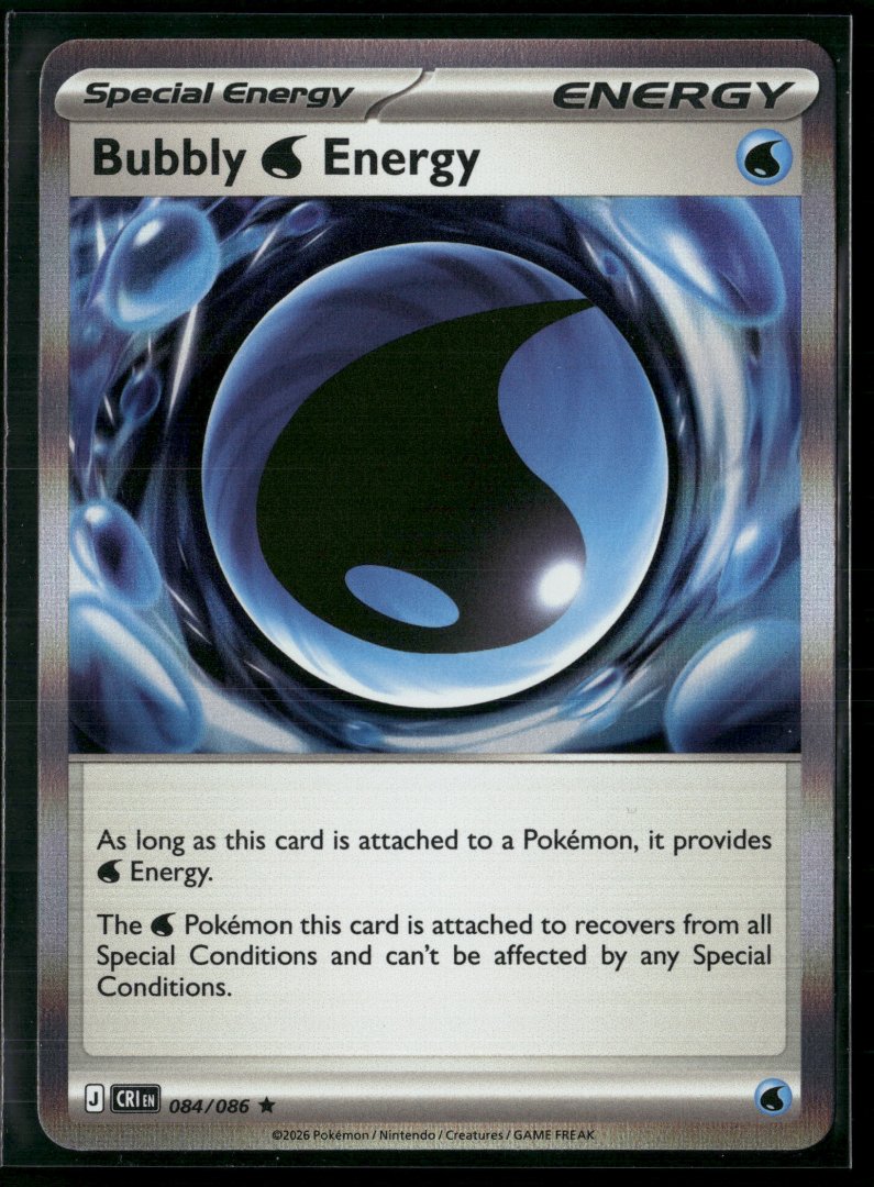 Bubbly Energy - ME04: Chaos Rising 084/086 - Pokemon TCG - Rare Holo