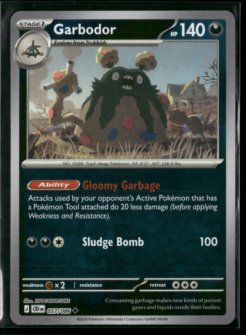 Garbodor - ME04: Chaos Rising - Pokemon TCG - Uncommon Reverse Holo
