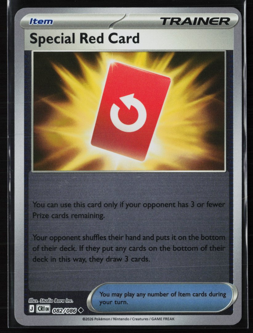 Special Red Card - 082/086 - ME04: Chaos Rising - Pokemon TCG - Uncommon Reverse Holo