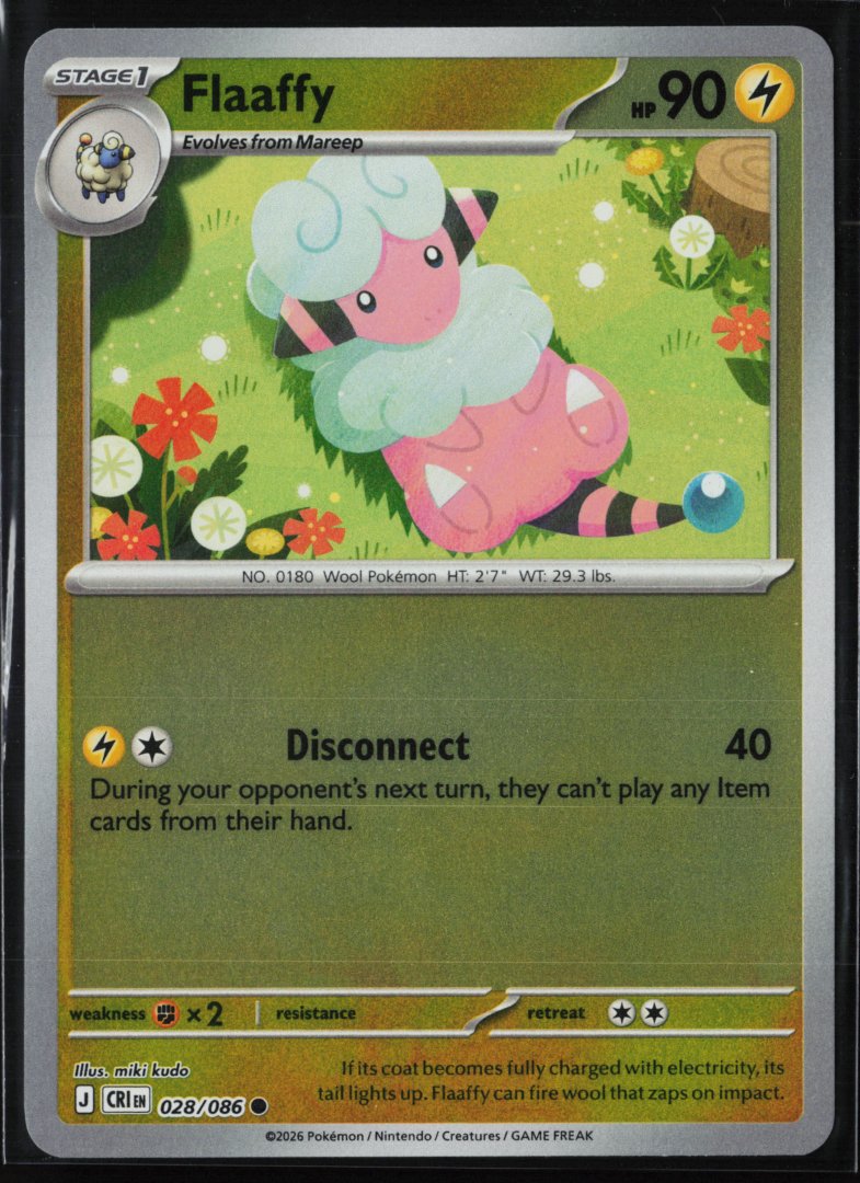 Flaaffy - ME04: Chaos Rising 028 - Pokemon TCG - Rare