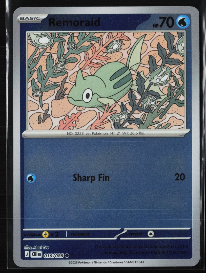 Remoraid - ME04: Chaos Rising 016/086 - Pokemon TCG - Common Reverse Holo