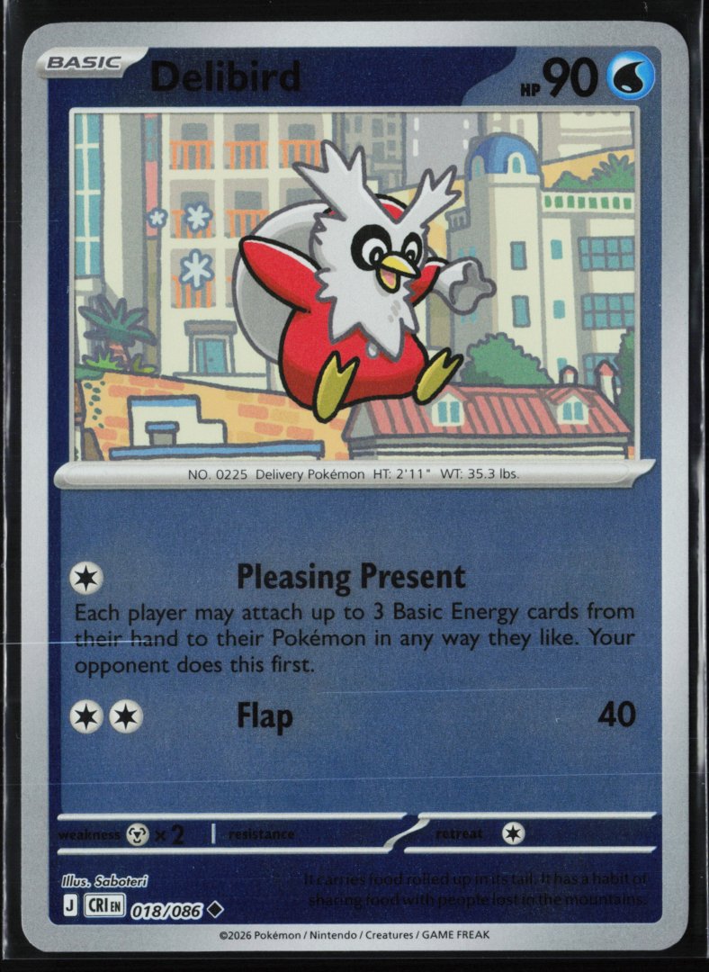 Delibird - ME04: Chaos Rising - Pokemon TCG - Uncommon Reverse Holo