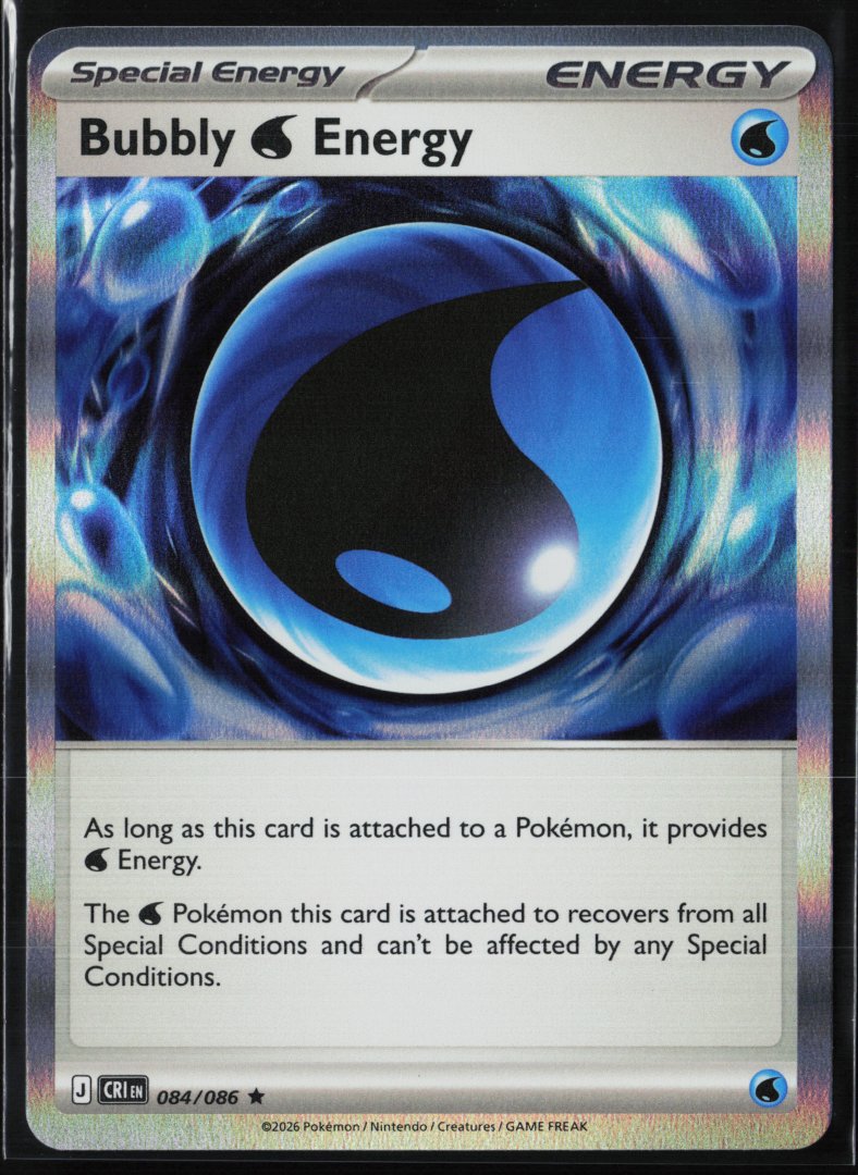 Bubbly W Energy - ME04: Chaos Rising 084 - Pokemon TCG - Rare Holo