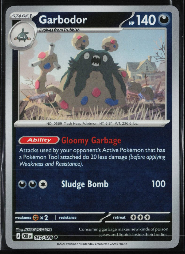 Garbodor - ME04: Chaos Rising - Pokemon TCG - Uncommon Reverse Holo