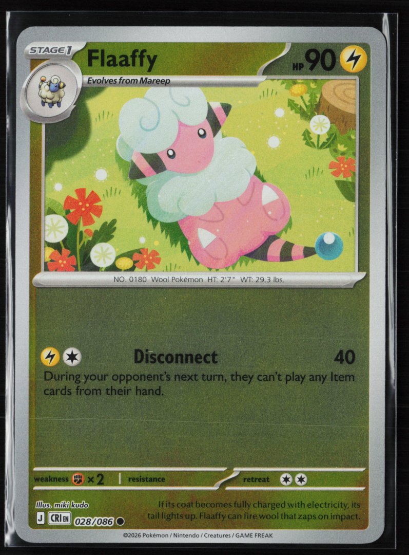 Flaaffy - ME04: Chaos Rising 028 - Pokemon TCG - Common Reverse Holo