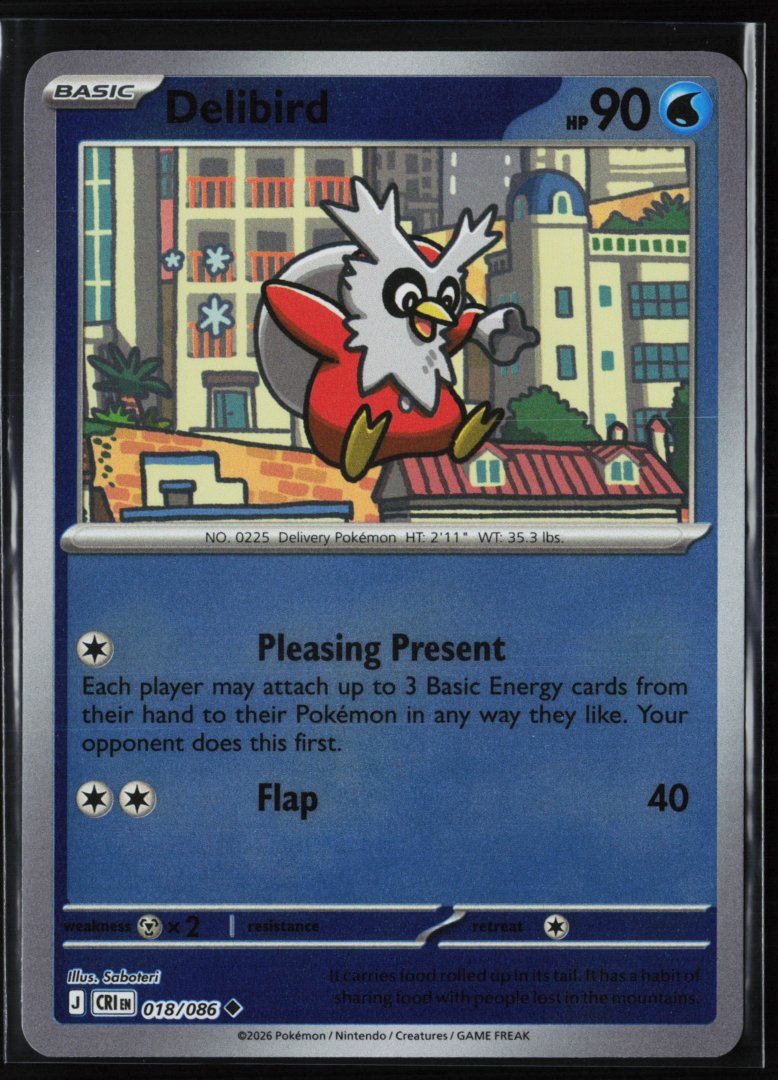 Delibird - ME04: Chaos Rising 078/086 - Pokemon TCG - Uncommon Reverse Holo