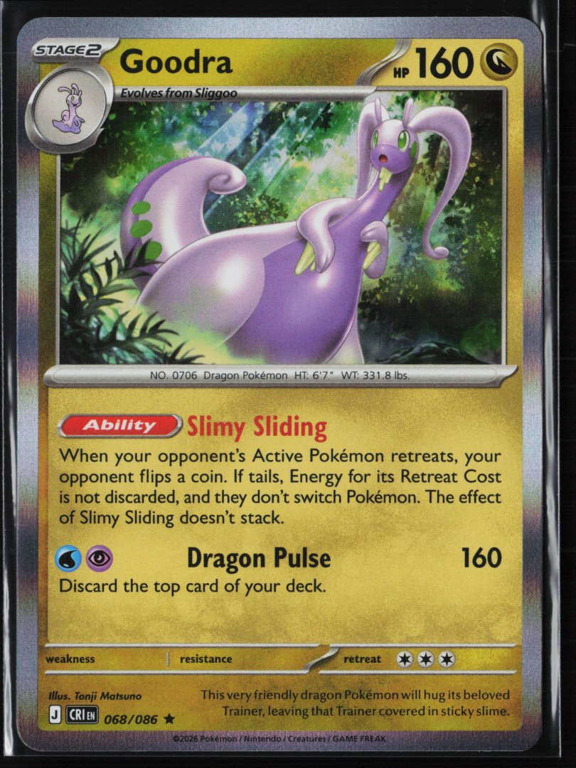 Goodra - ME04: Chaos Rising 068/086 - Pokemon TCG - Rare Holo