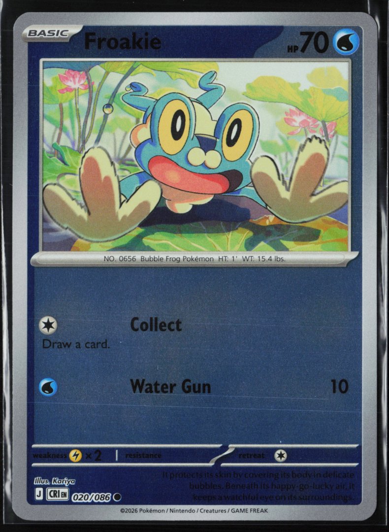 Froakie - ME04: Chaos Rising 020/086 - pokemon - Common Reverse Holo