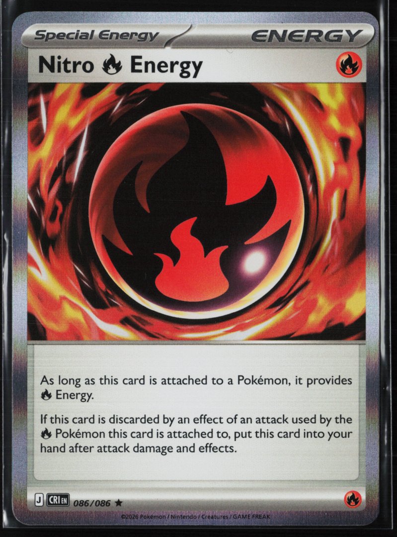 Nitro R Energy - ME04: Chaos Rising - Pokemon TCG - Rare Holo