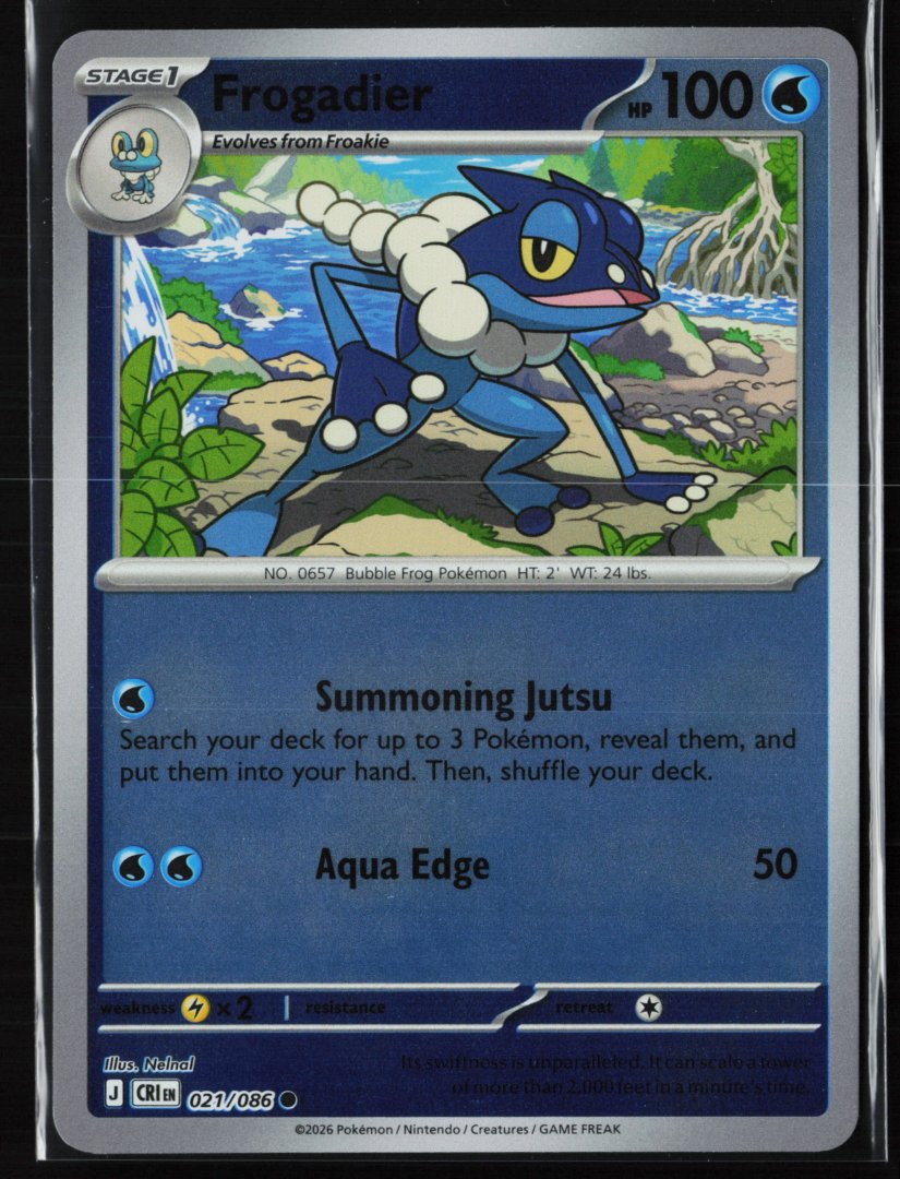 Frogadier - ME04: Chaos Rising 021/086 - Pokemon TCG - Common Reverse Holo