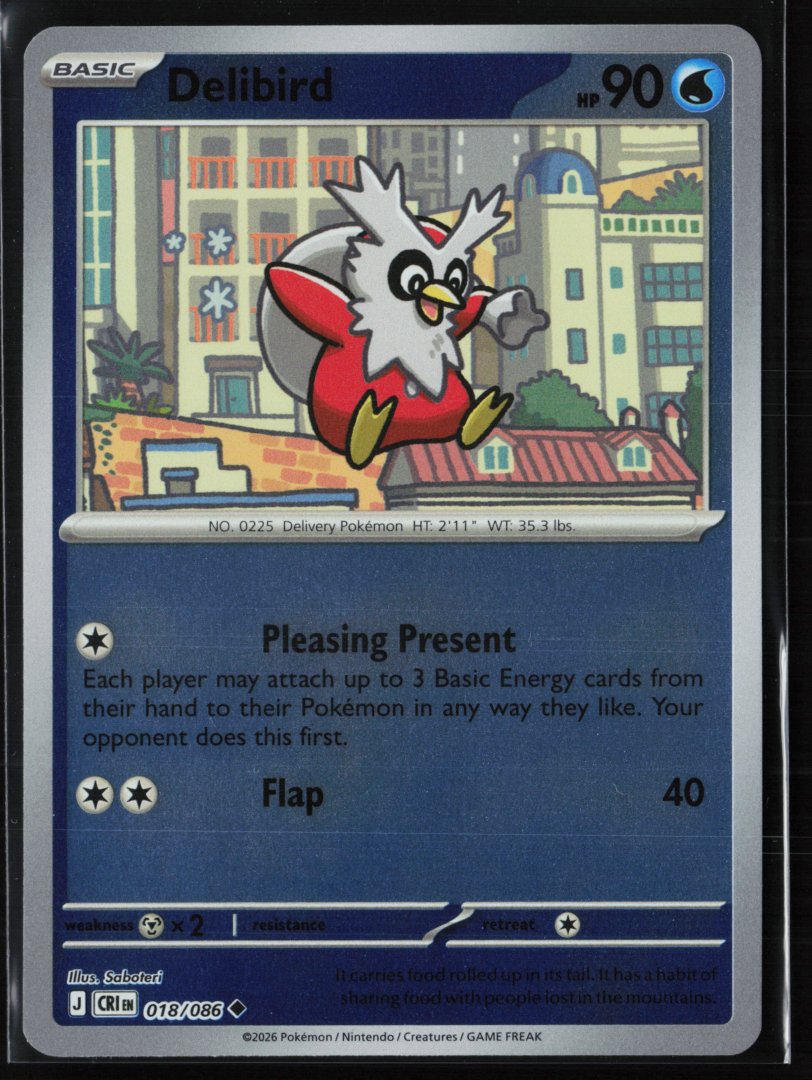 Delibird - ME04: Chaos Rising - Pokemon TCG - Uncommon Reverse Holo
