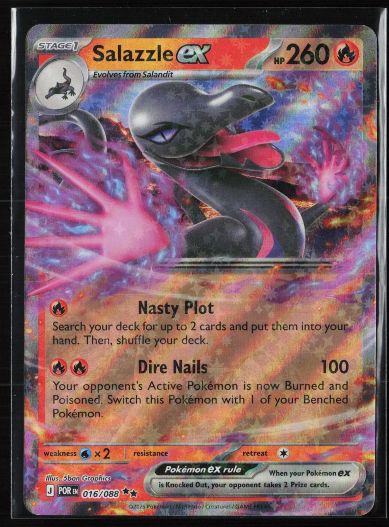 Salazzle ex - ME03: Perfect Order 016/088 - Pokemon TCG - Double Rare Holo