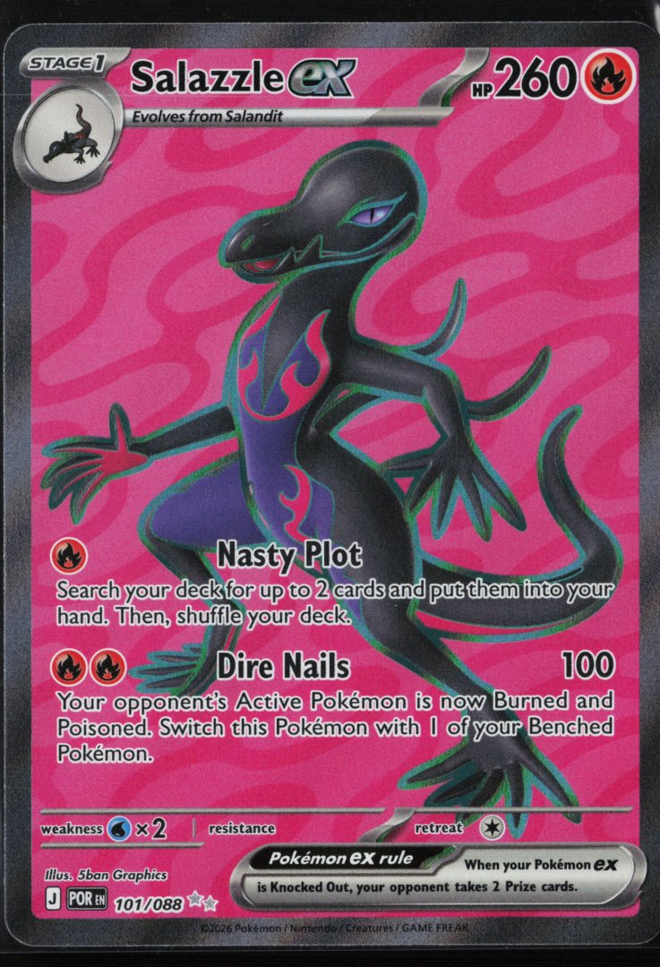 Salazzle ex - 101/088 - ME03: Perfect Order - Pokemon TCG - Ultra Rare Holo