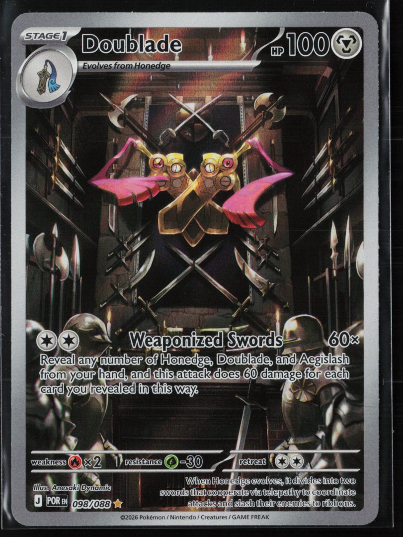 Doublade - ME03: Perfect Order 098/088 - Pokemon TCG - Illustration Rare Holo
