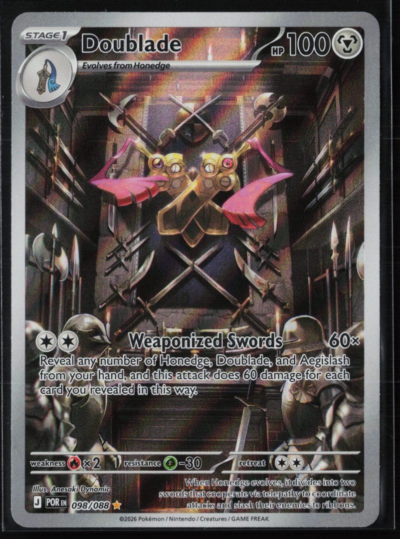 Doublade - ME03: Perfect Order 098/088 - Pokemon TCG - Illustration Rare Holo