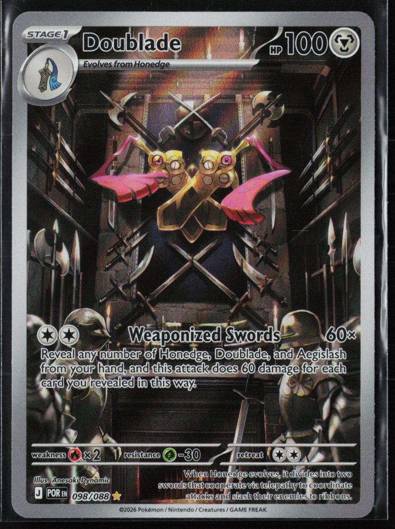 Doublade - ME03: Perfect Order 098/088 - Pokemon TCG - Illustration Rare Holo
