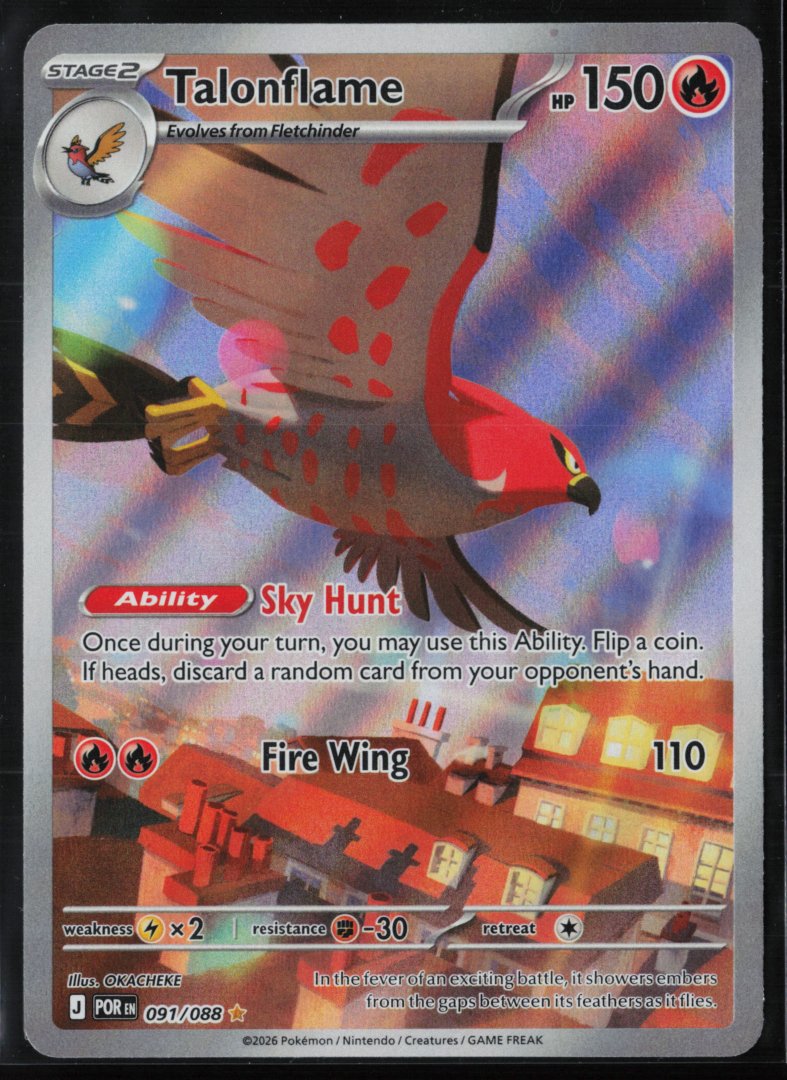 Talonflame - 091/088 - ME03: Perfect Order - Pokemon - Illustration Rare Holo