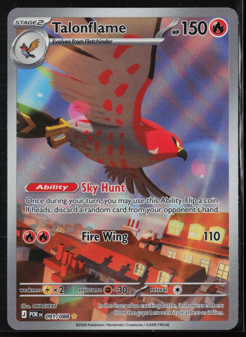 Talonflame - 091/088 - ME03: Perfect Order - Pokemon - Illustration Rare Holo