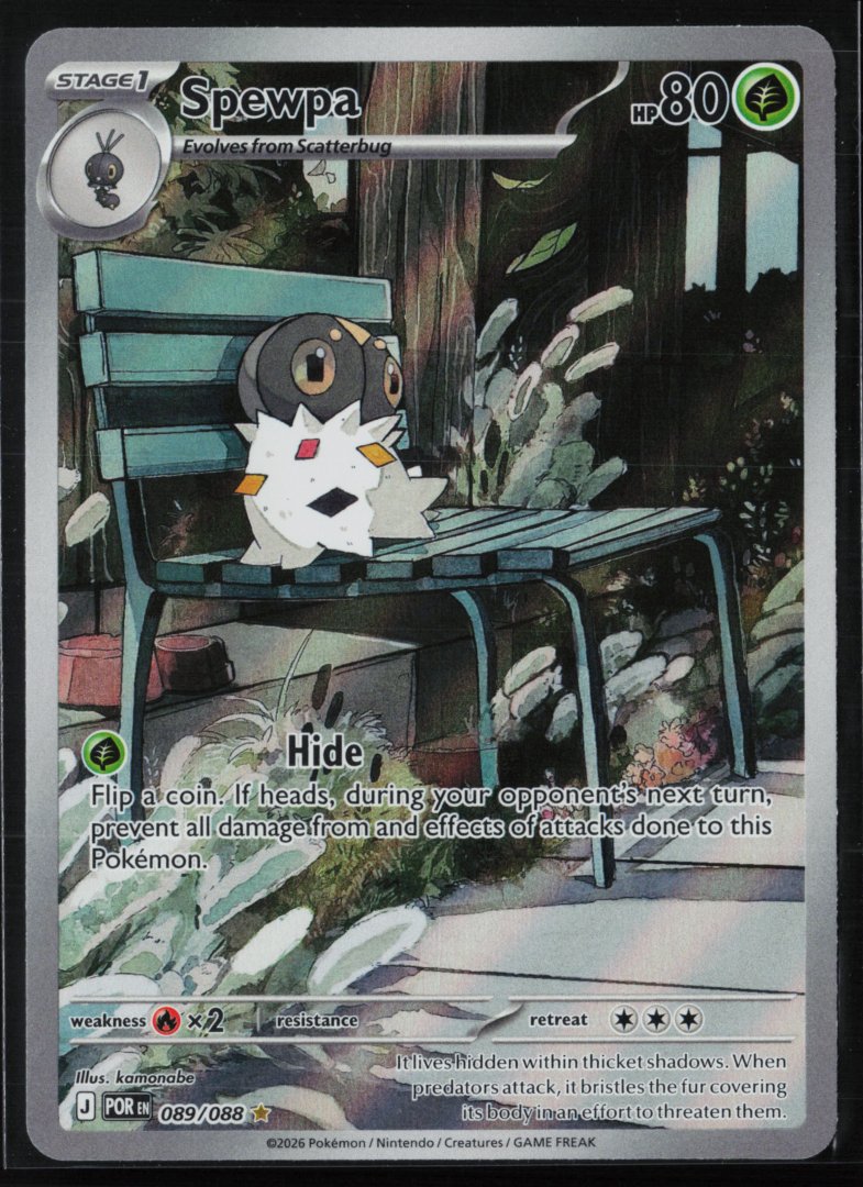 Spewpa - 089/088 - ME03: Perfect Order - Pokemon TCG - Illustration Rare Holo