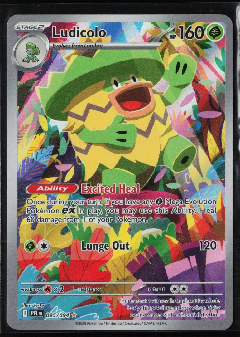Ludicolo - 095/094 - ME02: Phantasmal Flames - Pokemon - Illustration Rare Holo