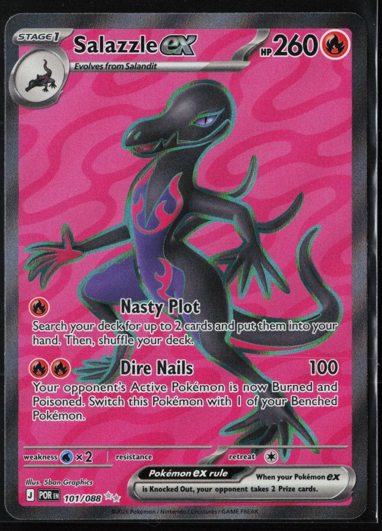 Salazzle ex - 101/088 - ME03: Perfect Order - Pokemon TCG - Ultra Rare Holo