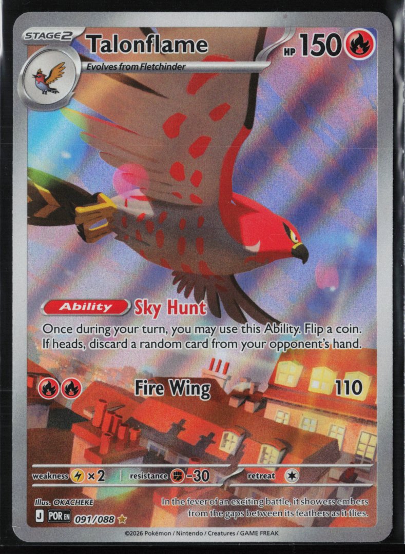 Talonflame - 091/088 - ME03: Perfect Order - Pokemon - Illustration Rare Holo