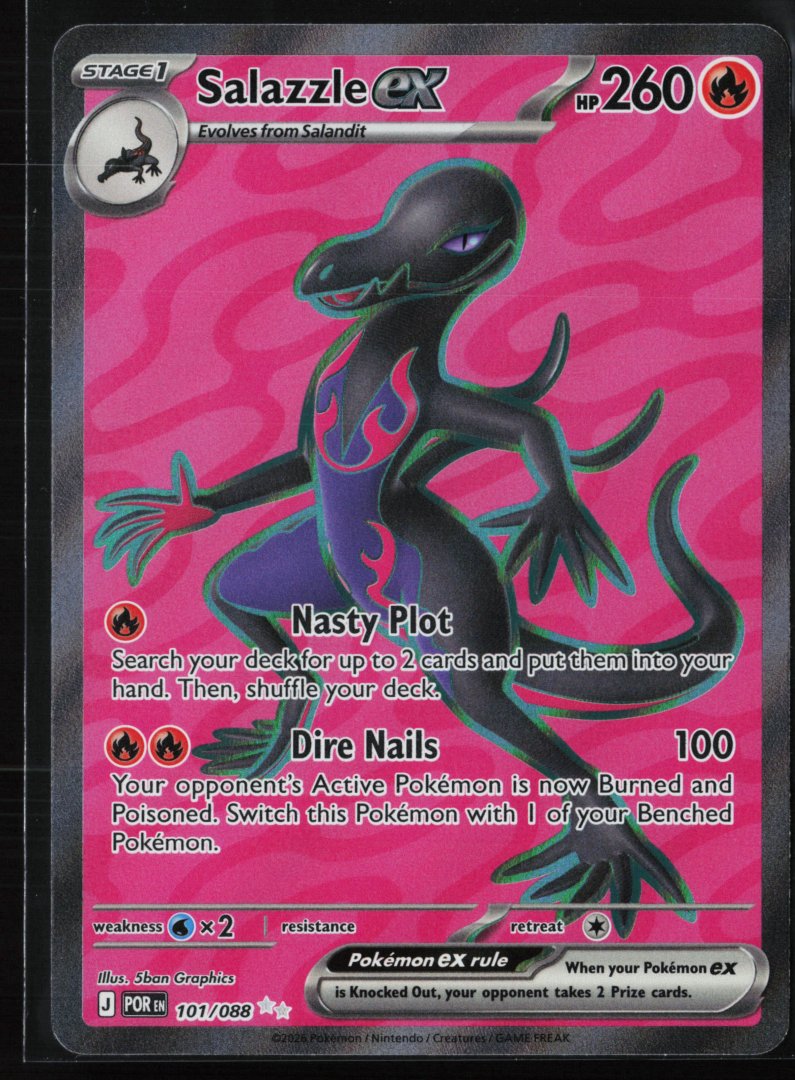 Salazzle ex - 101/088 - ME03: Perfect Order - Pokemon TCG - Ultra Rare Holo