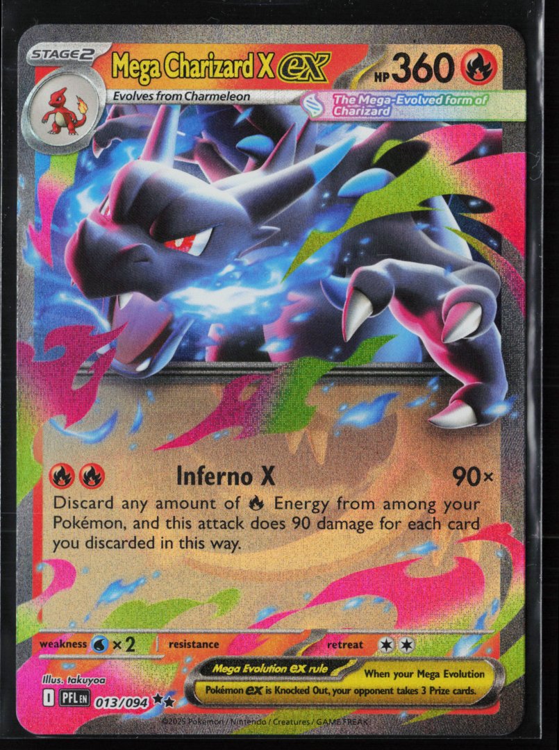 Mega Charizard X ex - 013/094 - Pokemon TCG - Double Rare Holo