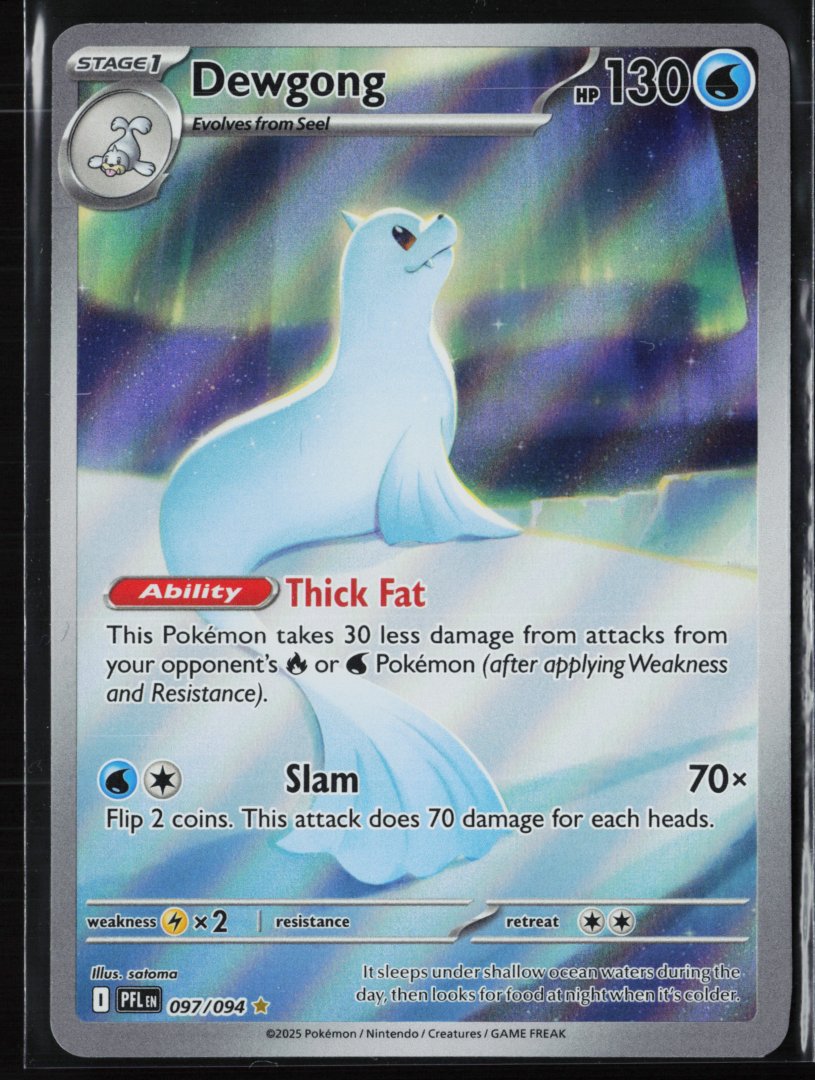 Dewgong - ME02: Phantasmal Flames 097/094 - Pokemon - Illustration Rare Holo