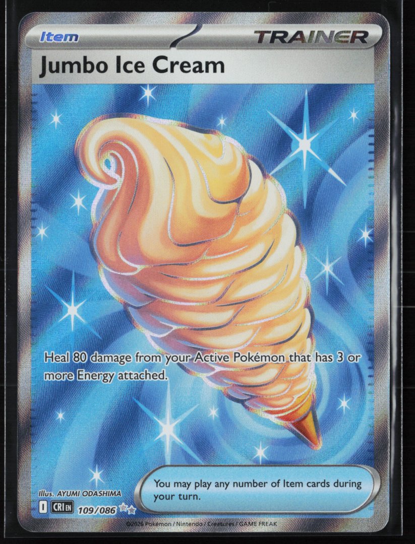 Jumbo Ice Cream - ME04: Chaos Rising 109/086 - Pokemon - Ultra Rare Holo