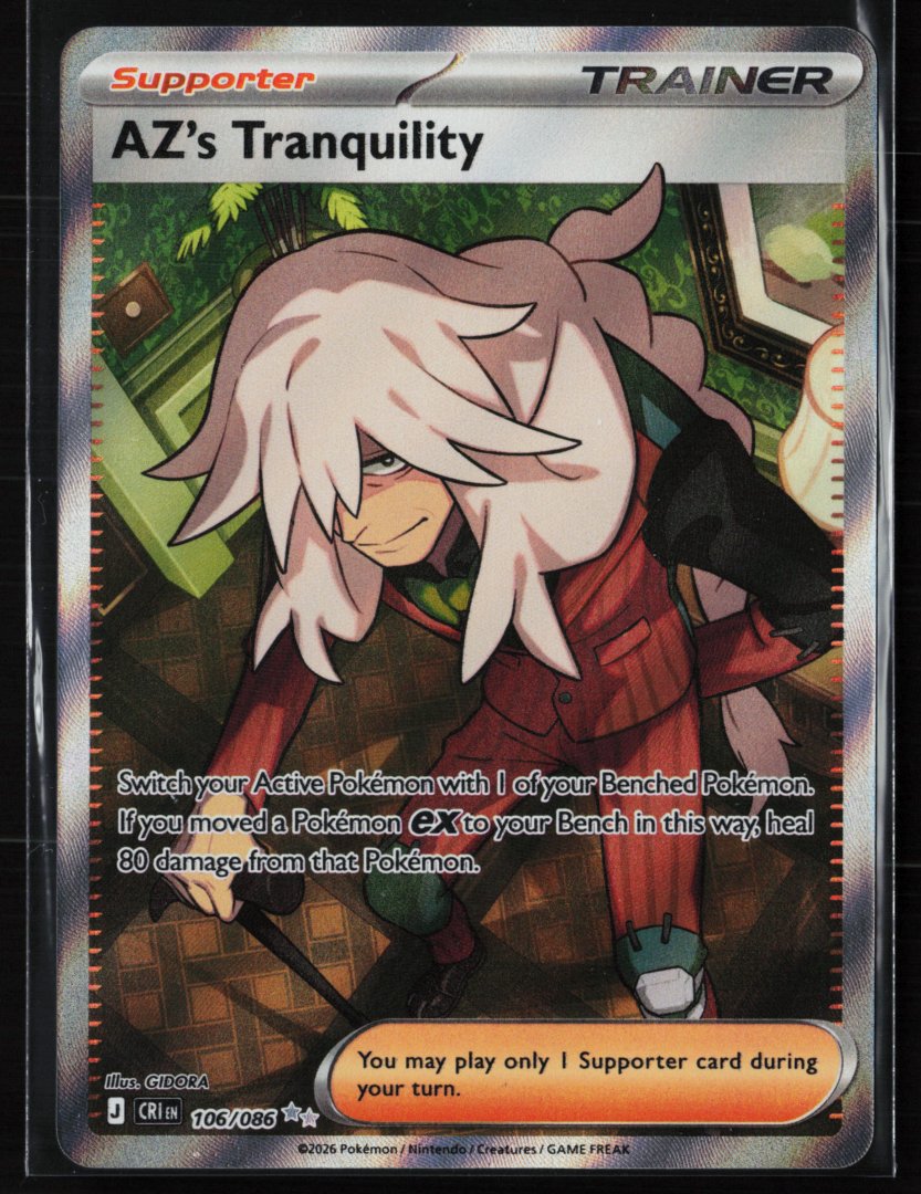 AZ's Tranquility - ME04: Chaos Rising 106/086 - Pokemon - Ultra Rare Holo