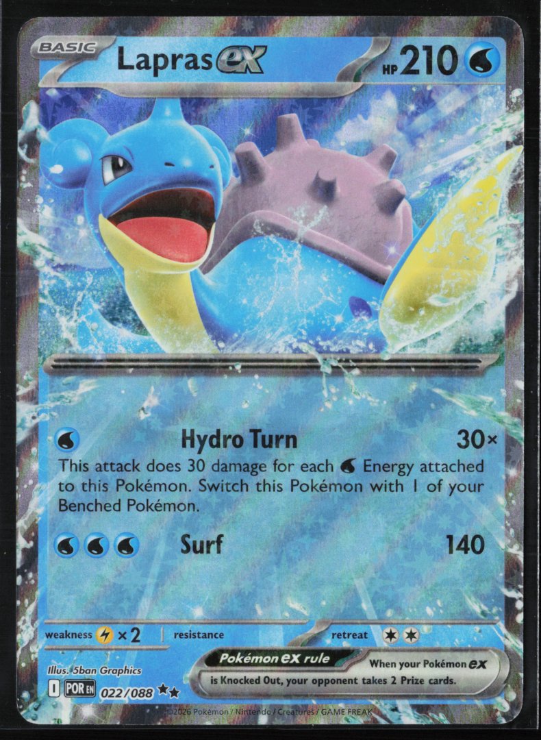 Lapras ex - ME03: Perfect Order 022 - Pokemon - Double Rare Holo