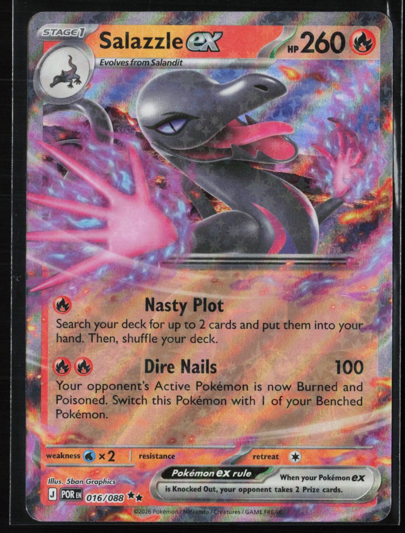 Salazzle ex - ME03: Perfect Order 016/088 - Pokemon - Double Rare Holo