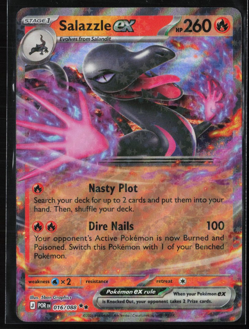Salazzle ex - ME03: Perfect Order 016/088 - Pokemon - Double Rare Holo