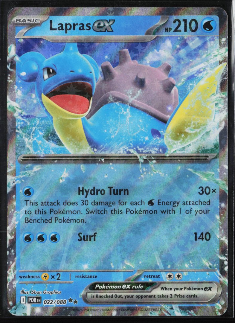 Lapras ex - ME03: Perfect Order 022 - Pokemon - Double Rare Holo