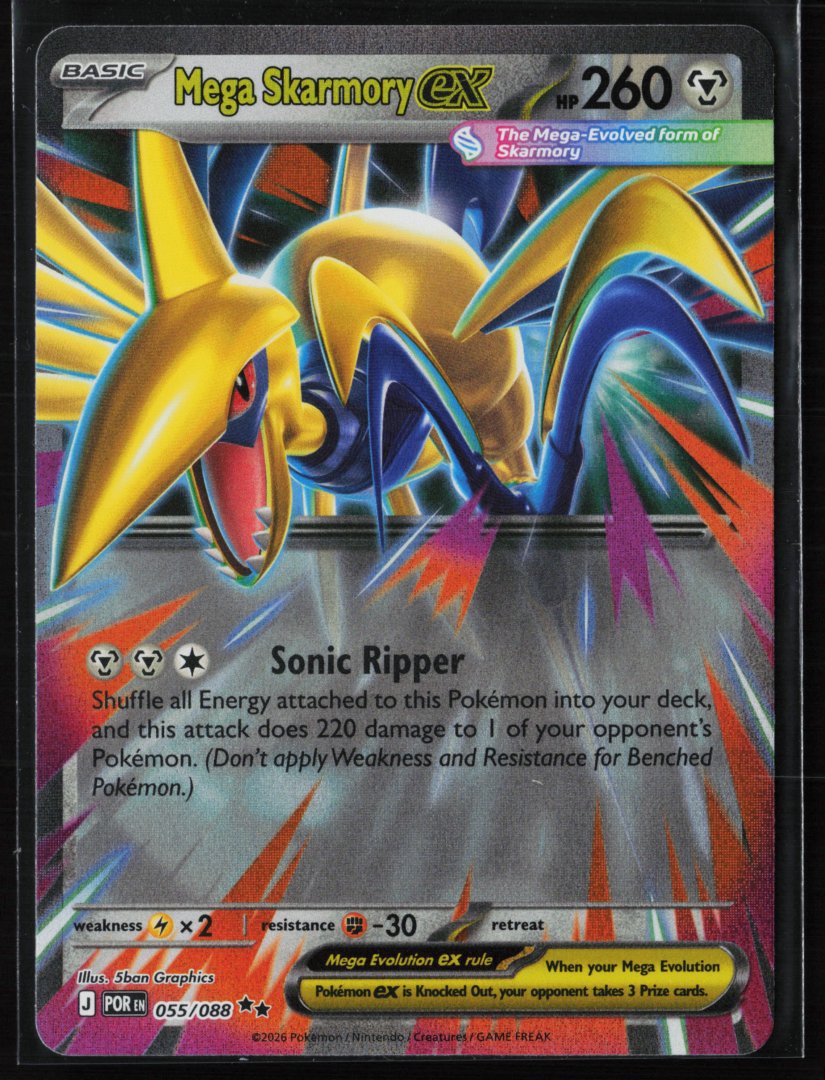 Mega Skarmory ex - 055/088 - ME03: Perfect Order - Pokemon - Double Rare Holo