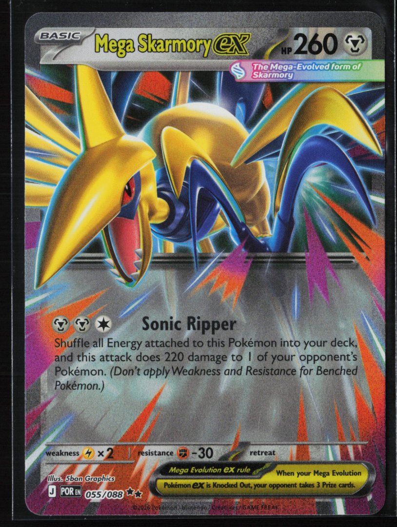 Mega Skarmory ex - ME03: Perfect Order 055/088 - Pokemon - Double Rare Holo