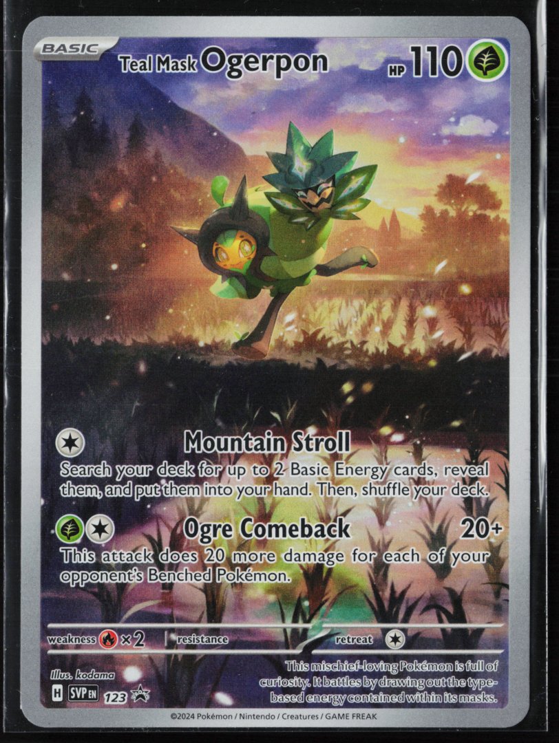 Teal Mask Ogerpon - SV: Scarlet & Violet Promo Cards 123 - Pokemon - Promo Holo