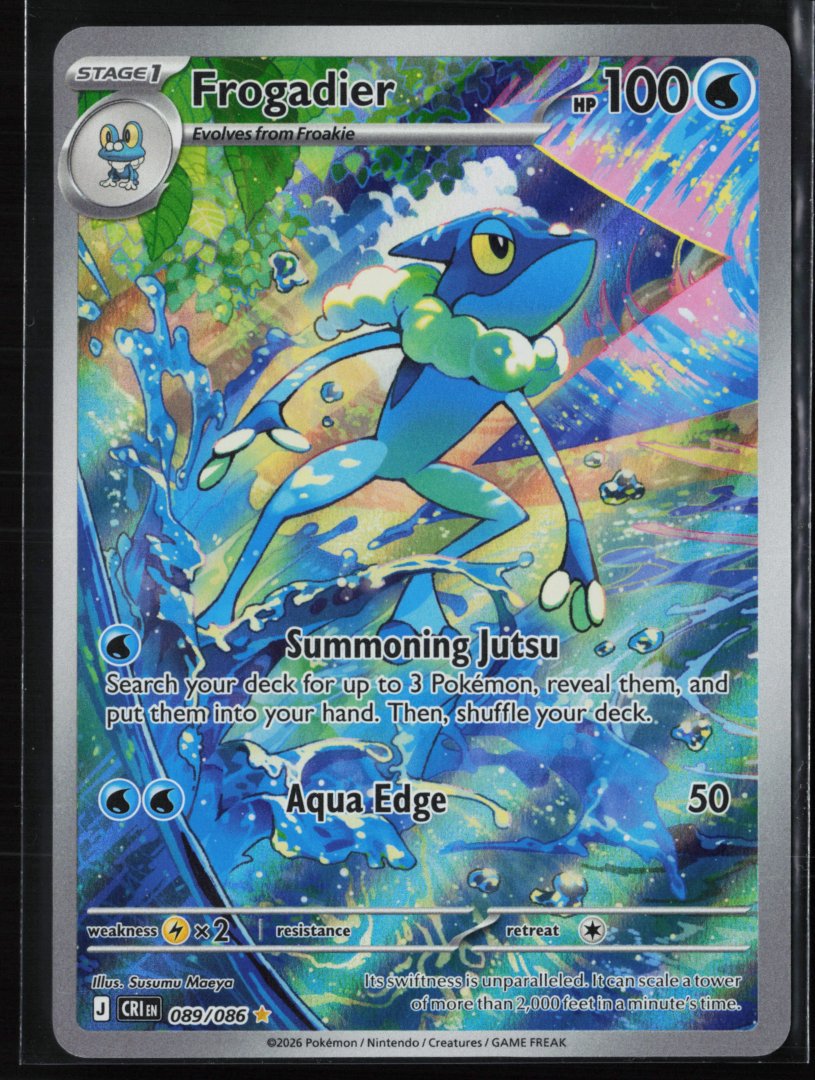 Frogadier - ME04: Chaos Rising 089/086 - Pokemon - Illustration Rare Holo