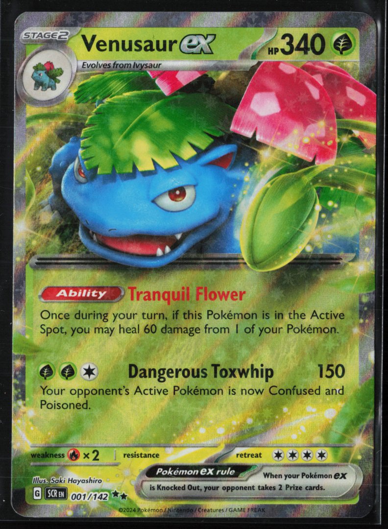 Venusaur ex - SV07: Stellar Crown 001 - pokemon - Double Rare Holo
