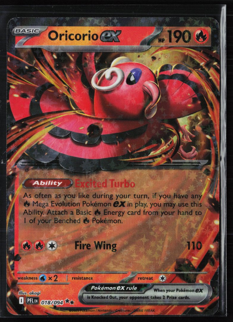 Oricorio ex - 018/094 - ME02: Phantasmal Flames - Pokemon - Double Rare Holo