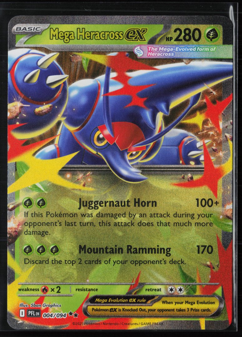 Mega Heracross ex - 004/094 - ME02: Phantasmal Flames - Pokemon - Double