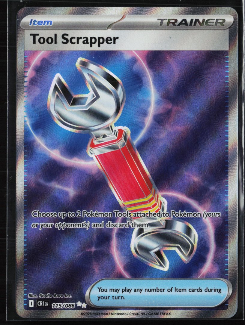 Tool Scrapper - ME04: Chaos Rising 115/086 - Pokemon - Ultra Rare Holo