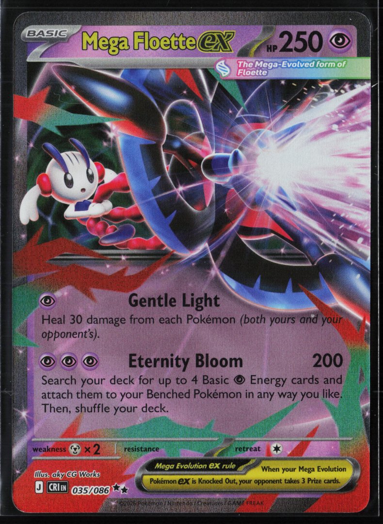 Mega Floette ex - ME04: Chaos Rising 035/086 - Pokemon - Double Rare Holo