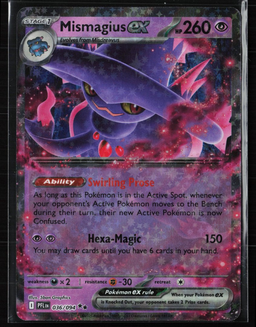 Mismagius ex - ME02: Phantasmal Flames 036/094 - Pokemon - Double Rare Holo